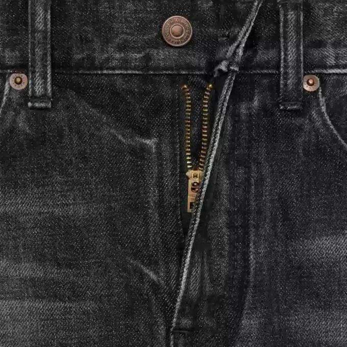 Pantalones de mezclilla acampanados estilo surf en denim lavado Black Ice Pantalones de mezclilla acampanados estilo surf en denim lavado Black Ice