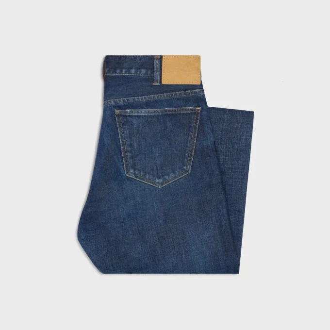 Pantalones de mezclilla Kurt en denim lavado a la piedra índigo oscuro Pantalones de mezclilla Kurt en denim lavado a la piedra índigo oscuro