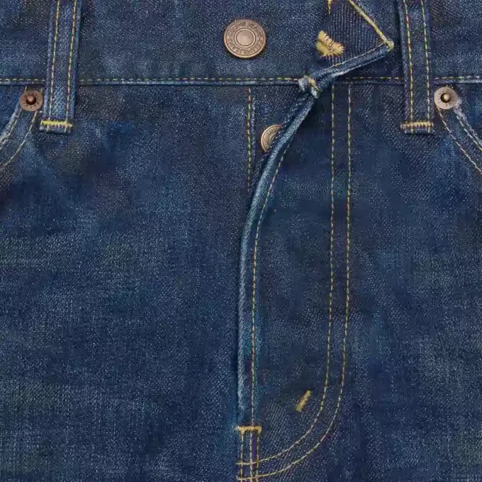 Pantalones de mezclilla Kurt en denim lavado a la piedra índigo oscuro Pantalones de mezclilla Kurt en denim lavado a la piedra índigo oscuro