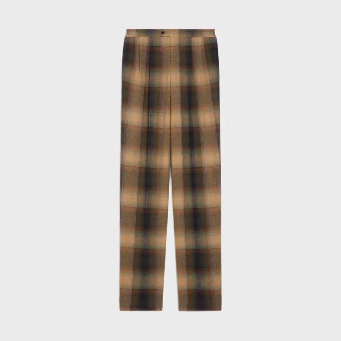 Pantalones de pijama de lana a cuadros Pantalones de pijama de lana a cuadros