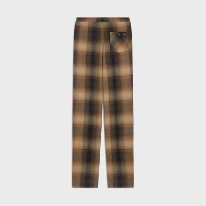 Pantalones de pijama de lana a cuadros Pantalones de pijama de lana a cuadros