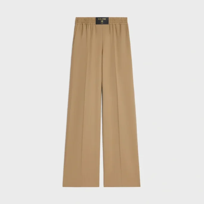 Pantalones de sarga de lana Pantalones de sarga de lana