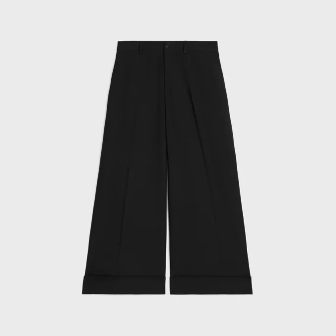 Pantalones Docks de gabardina de lana