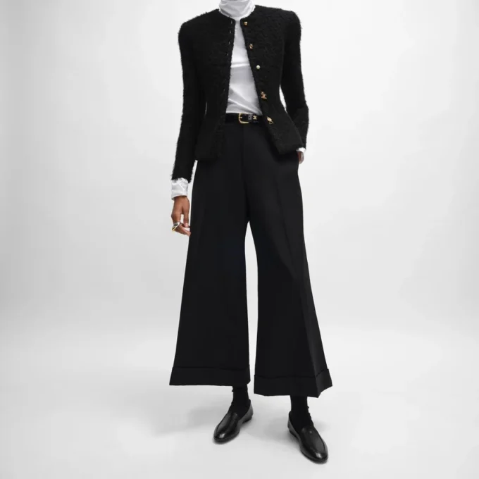 Pantalones Docks de gabardina de lana
