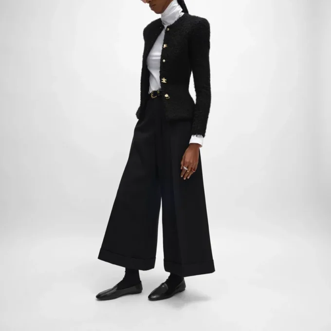 Pantalones Docks de gabardina de lana