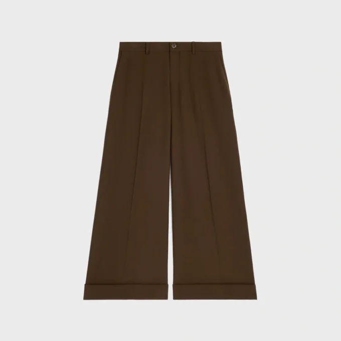 Pantalones Docks en gabardina de lana elástica Pantalones Docks en gabardina de lana elástica