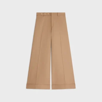 Pantalones Docks en sarga de algodón