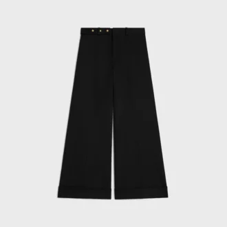 Pantalones Docks en sarga de algodón