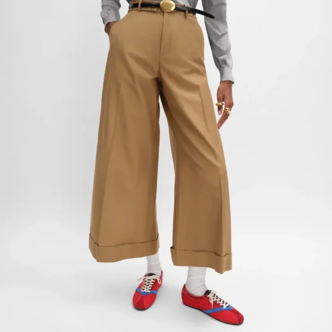Pantalones Docks en sarga de algodón Pantalones Docks en sarga de algodón