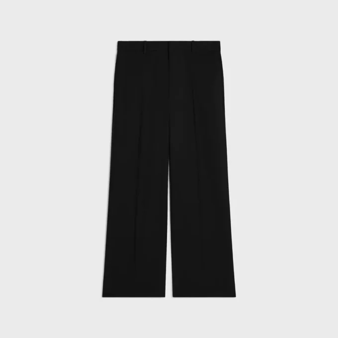 Pantalones Ethan en gabardina de lana