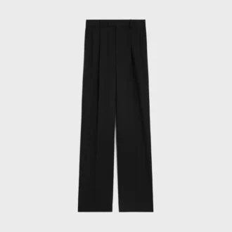 Pantalones Jazz de lana con diseño diagonal