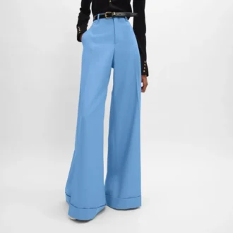 Pantalones largos Docks de lana diagonal