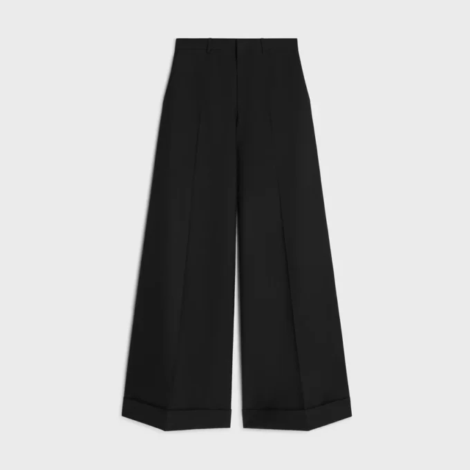 Pantalones largos Docks en gabardina de lana