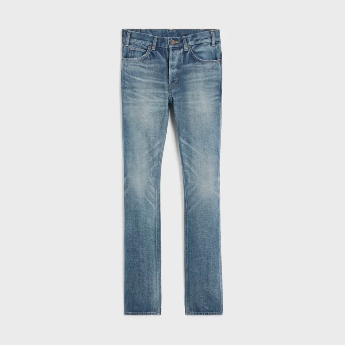 Pantalones Lou de denim de algodón Pantalones Lou de denim de algodón