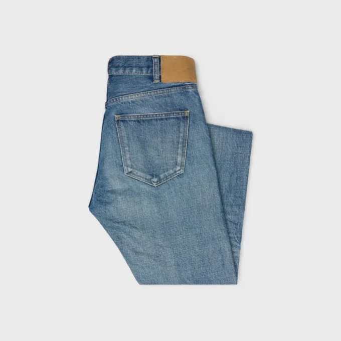 Pantalones Lou de denim de algodón Pantalones Lou de denim de algodón