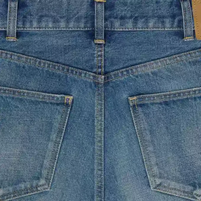 Pantalones Lou de denim de algodón Pantalones Lou de denim de algodón