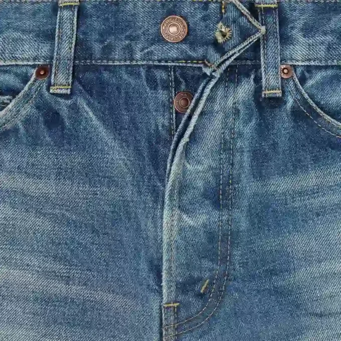 Pantalones Lou de denim de algodón Pantalones Lou de denim de algodón