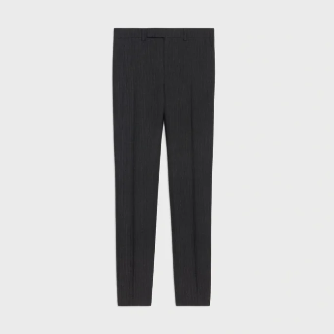 Pantalones Mods de lana a rayas retro Pantalones Mods de lana a rayas retro
