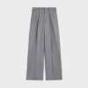 Pantalones plisados de franela de cachemira