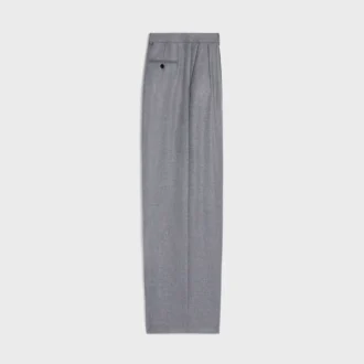 Pantalones plisados de franela de cachemira