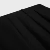 Pantalones plisados de gabardina de lana Pantalones plisados de gabardina de lana