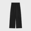 Pantalones plisados de gabardina de lana ligera Pantalones plisados de gabardina de lana ligera