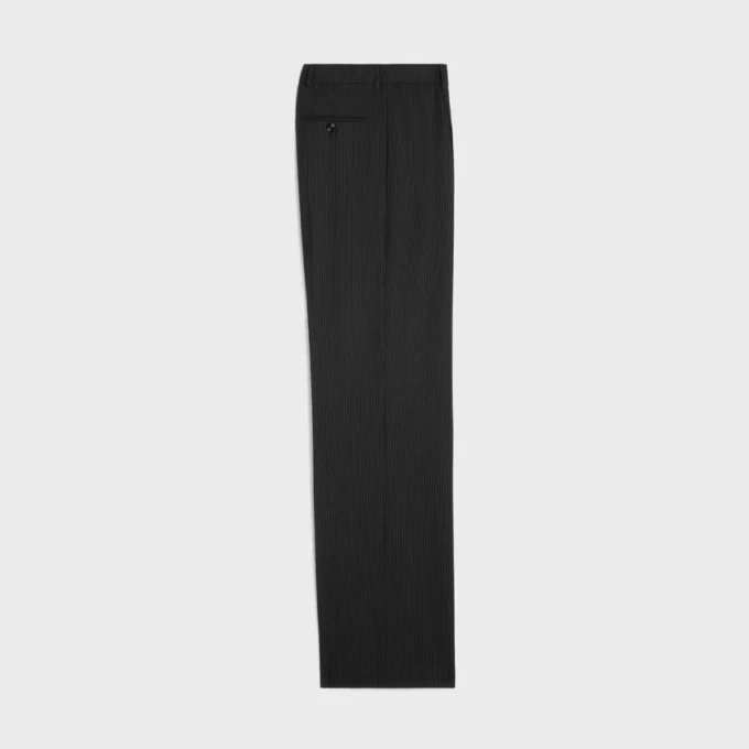 Pantalones Sorbonne de lana a rayas Pantalones Sorbonne de lana a rayas