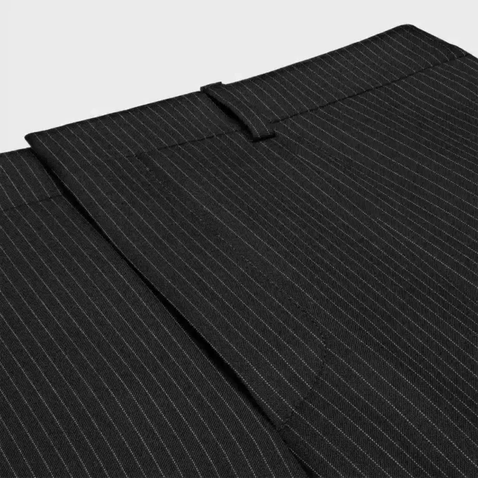 Pantalones Sorbonne de lana a rayas Pantalones Sorbonne de lana a rayas