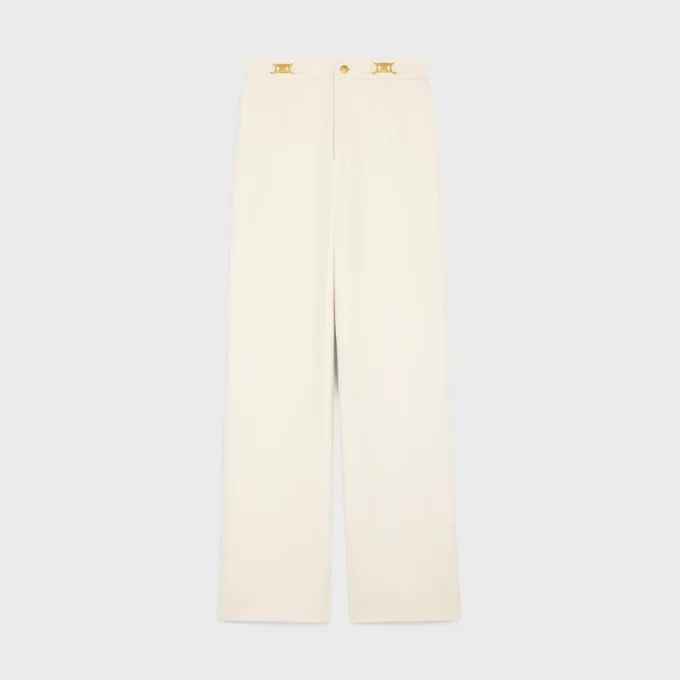 Pantalones Triomphe en sarga de algodón Pantalones Triomphe en sarga de algodón