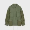 Parka de satén de algodón Parka de satén de algodón
