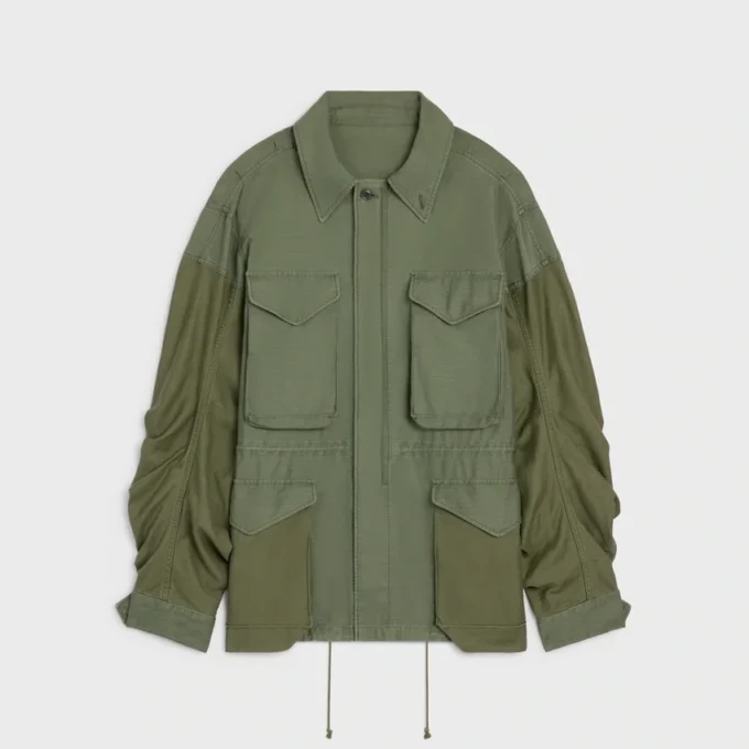 Parka de satén de algodón Parka de satén de algodón