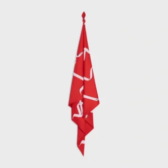 Pañuelo cuadrado de sarga de seda