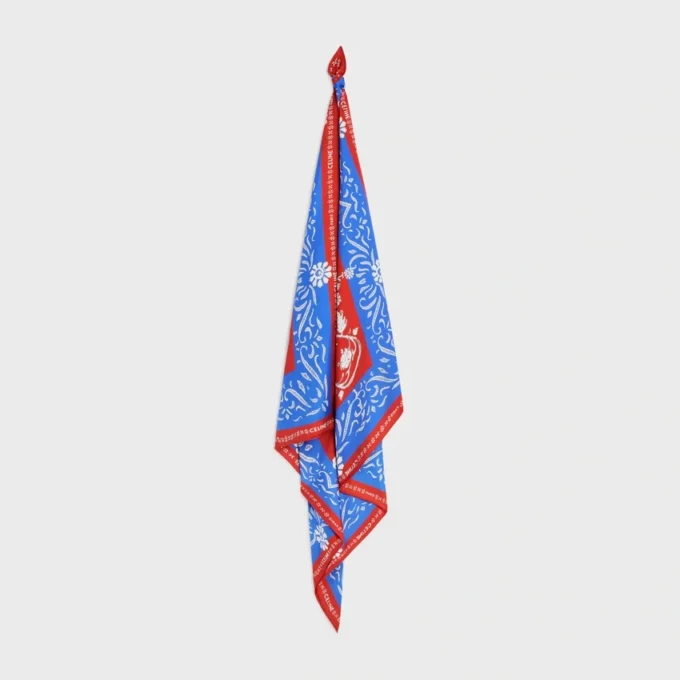 Pañuelo cuadrado de sarga de seda Pañuelo cuadrado de sarga de seda