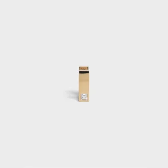 Pendiente cuadrado CELINE Sentimental en oro amarillo y diamantes