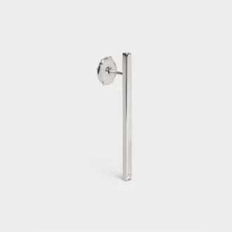 Pendiente recto CELINE Sentimental en oro blanco y diamantes