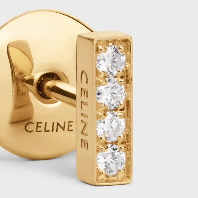 Pendientes CELINE Line en oro amarillo y diamantes Pendientes CELINE Line en oro amarillo y diamantes