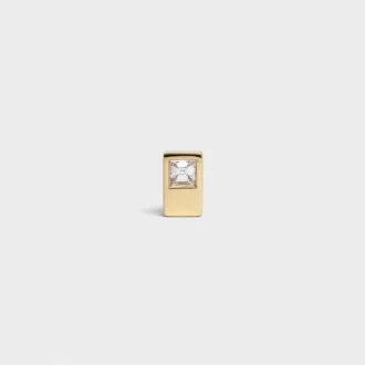 Pendientes CELINE Sentimental Double Square en oro amarillo y diamantes