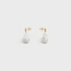Pendientes Les Perles CELINE Baroque en latón con acabado dorado y perlas cultivadas Pendientes Les Perles CELINE Baroque en latón con acabado dorado y perlas cultivadas