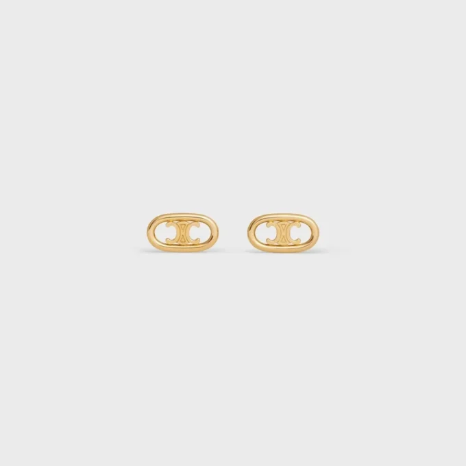 Pendientes Maillon Triomphe en oro amarillo Pendientes Maillon Triomphe en oro amarillo