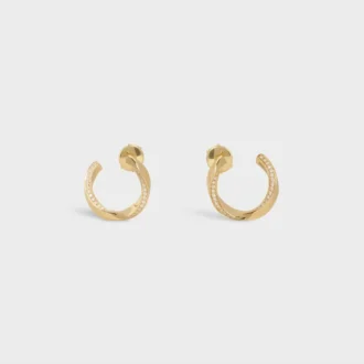 Pendientes Torsion en oro amarillo y diamantes