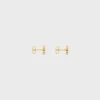 Pendientes Triomphe de latón con acabado dorado Pendientes Triomphe de latón con acabado dorado