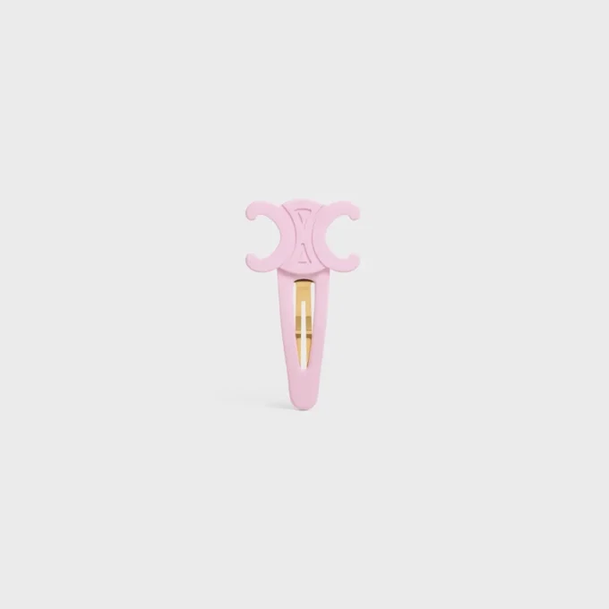 Pinza para el cabello grande CELINE con cierre a presión en acetato y acero Pinza para el cabello grande CELINE con cierre a presión en acetato y acero