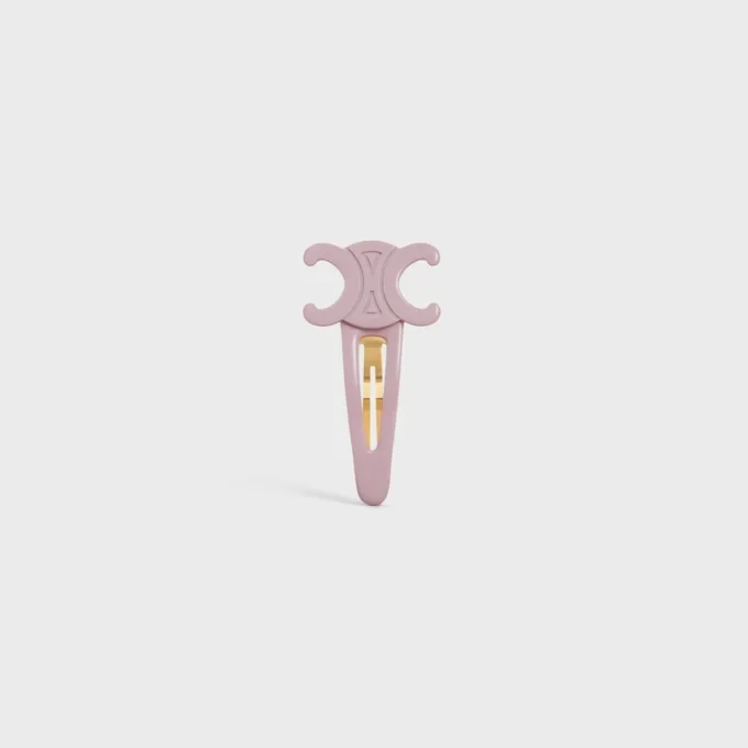 Pinza para el cabello grande CELINE con cierre a presión en acetato y acero Pinza para el cabello grande CELINE con cierre a presión en acetato y acero