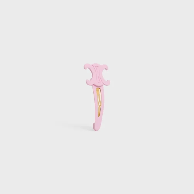 Pinza para el cabello grande CELINE con cierre a presión en acetato y acero Pinza para el cabello grande CELINE con cierre a presión en acetato y acero