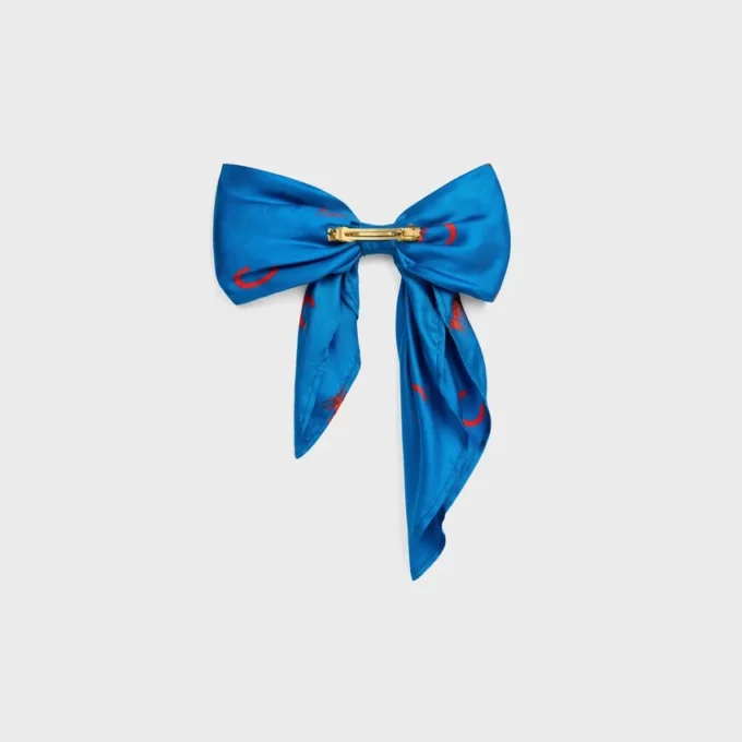 Pinza para el pelo CELINE Big Ribbon en seda y acero Pinza para el pelo CELINE Big Ribbon en seda y acero