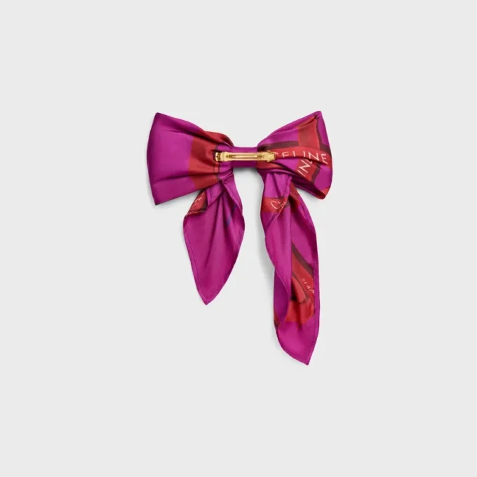 Pinza para el pelo CELINE Big Ribbon en seda y acero Pinza para el pelo CELINE Big Ribbon en seda y acero