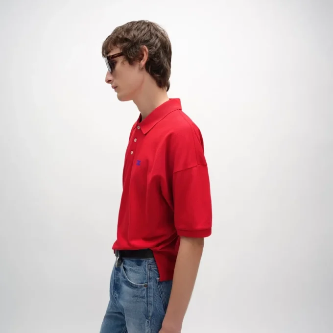 Polo de jersey de algodón piqué Polo de jersey de algodón piqué