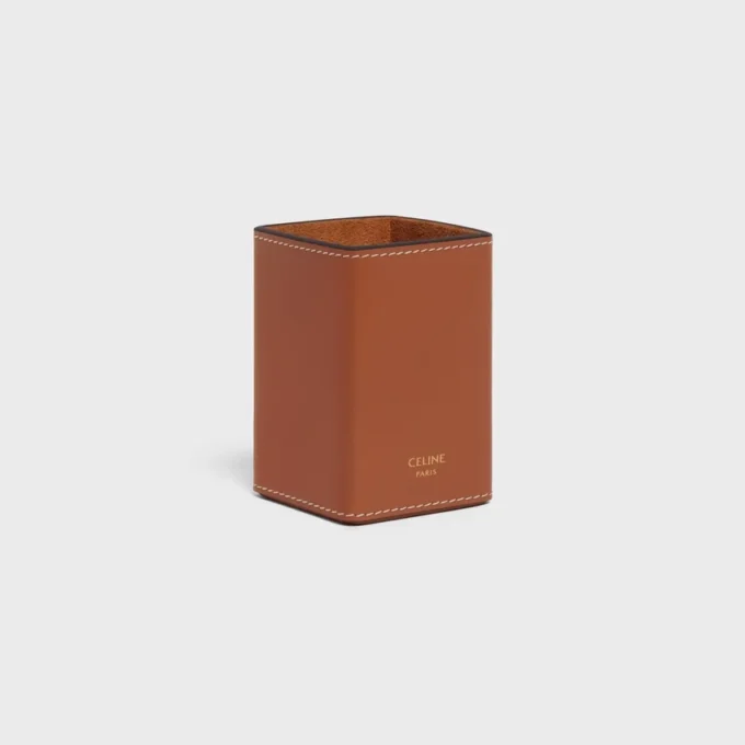 Portaperfumes de 100 ml en piel de becerro Portaperfumes de 100 ml en piel de becerro