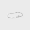 Pulsera articulada Triomphe en latón con acabado de rodio Pulsera articulada Triomphe en latón con acabado de rodio