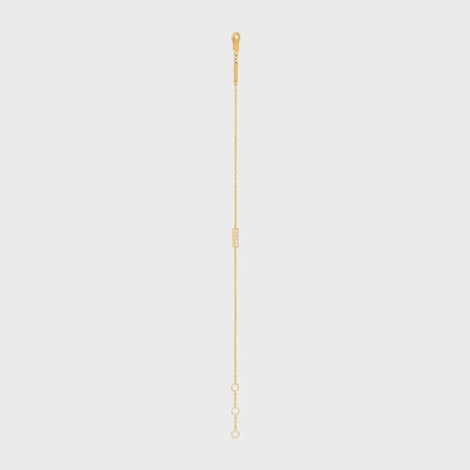 Pulsera de la línea CELINE en oro amarillo y diamantes Pulsera de la línea CELINE en oro amarillo y diamantes